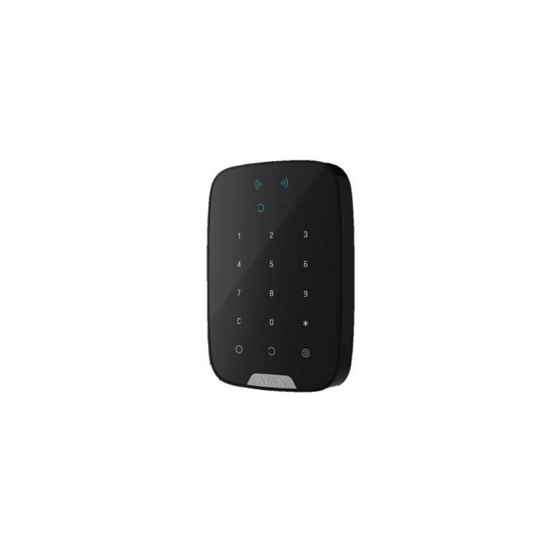 TASTIERA AJAX KEYPAD PLUS - RADIO, STATO IMPIANTO, LETTURA CARTE E CHIAVI, NERO