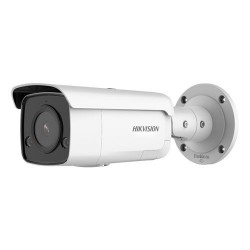 TELECAMERA HIKVISION IP BULLET DS-2CD2T46G2-ISU/SL - ACUSENSE, 2.8MM, 4 MPX, IR 60 MT, H265+, POE, IP66, WDR 120DB, MICROSD, AUD