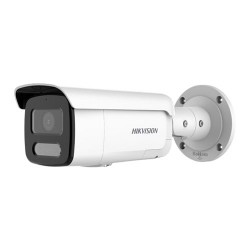 TELECAMERA HIKVISION IP BULLET DS-2CD2T47G2-LSU/SL - ACUSENSE, COLORVU, 2.8MM, 4 MPX, IR 60 MT, H265+, POE, 9W, IP67, WDR 130DB,