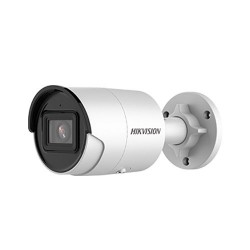 TELECAMERA HIKVISION IP MINIBULLET DS-2CD2086G2-IU - ACUSENSE, 2.8MM, 8 MPX 4K, IR 40 MT, H265+, POE, IP66, WDR 120DB, MICROSD, 