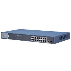 SWITCH POE HIKVISION DS-3E0518P-E - 16 PORTE POE + 1 UPLINK 10/100/1000 MBPS + 1 UPLINK SFP - 230W