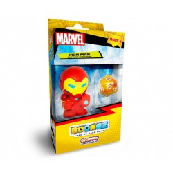 ACTION FIGURE MARVEL BOOMEZ WAVE 4 IRON MAN VARIANT POSE GLOW IN THE DARK - 4.5CM, BOXED EDITION
