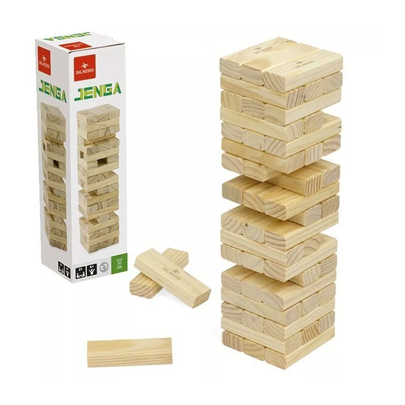 GIOCO DA TAVOLO DAL NEGRO TORRE - LEGNO, JENGA GIOCO DA TAVOLO DAL NEGRO TORRE - LEGNO, JENGA