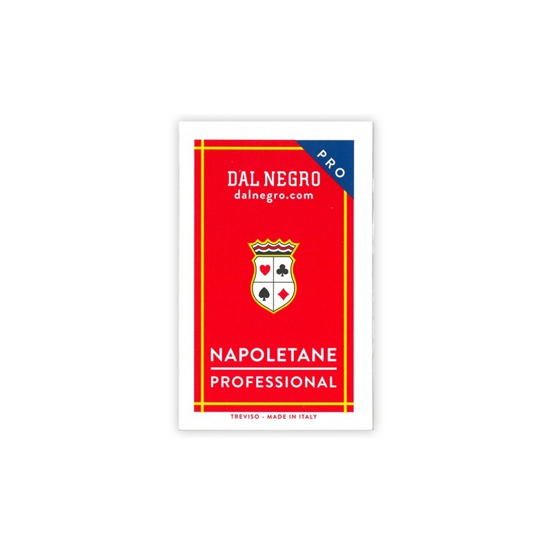 CARTE DA GIOCO DAL NEGRO NAPOLETANE N. 82 - ASTUCCIO ROSSO, PRO, PLASTICA