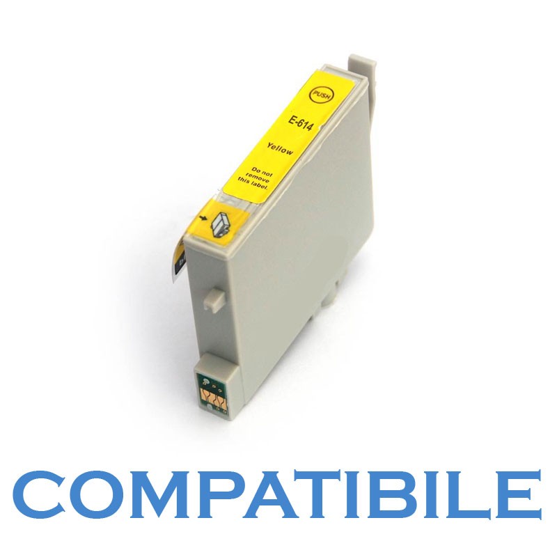 CARTUCCIA EPSON T0614 GIALLO COMPATIBILE