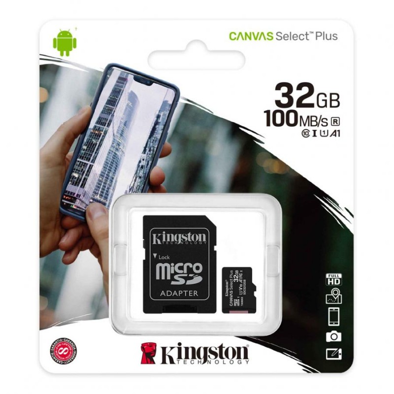 MEMORY CARD KINGSTON MICROSD SDCS2/32 GB - ADATTATORE