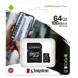 MEMORY CARD KINGSTON MICROSD SDCS2/64 GB - ADATTATORE