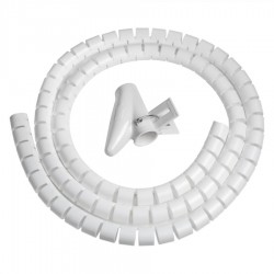 SPIRALE AVVOLGICAVI VULTECH FLESSIBILE 1,5MT BIANCO SN21505/WH