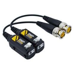 VIDEO BALUN CON CAVETTO PER TELECAMERE AHD/HDTVI/HDCVI - 2 PZ