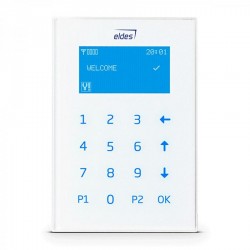 TASTIERA ELDES EKB2W - FILARE, TATTILE, LCD, BIANCO