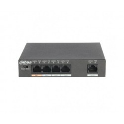 SWITCH POE DAHUA PFS3005-4ET-60 - 4 PORTE POE + 1 UPLINK 10/100 MBPS