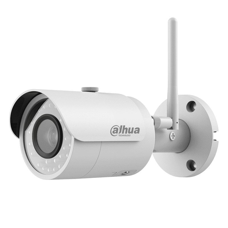 TELECAMERA DAHUA IP MINIBULLET IPC-HFW1435S-W - 2.8MM, 4 MPX, IR 30 MT, H265, IP67, D-WDR, MICROSD, WIFI, ELDES