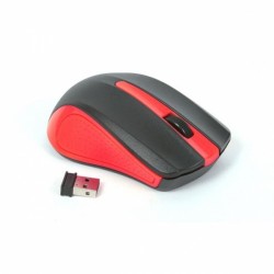 MOUSE OMEGA WIRELESS ROSSO NERO USB OTTICO OM0419R