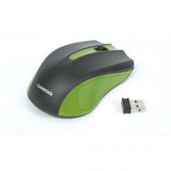 MOUSE OMEGA WIRELESS VERDE NERO USB OTTICO OM0419G