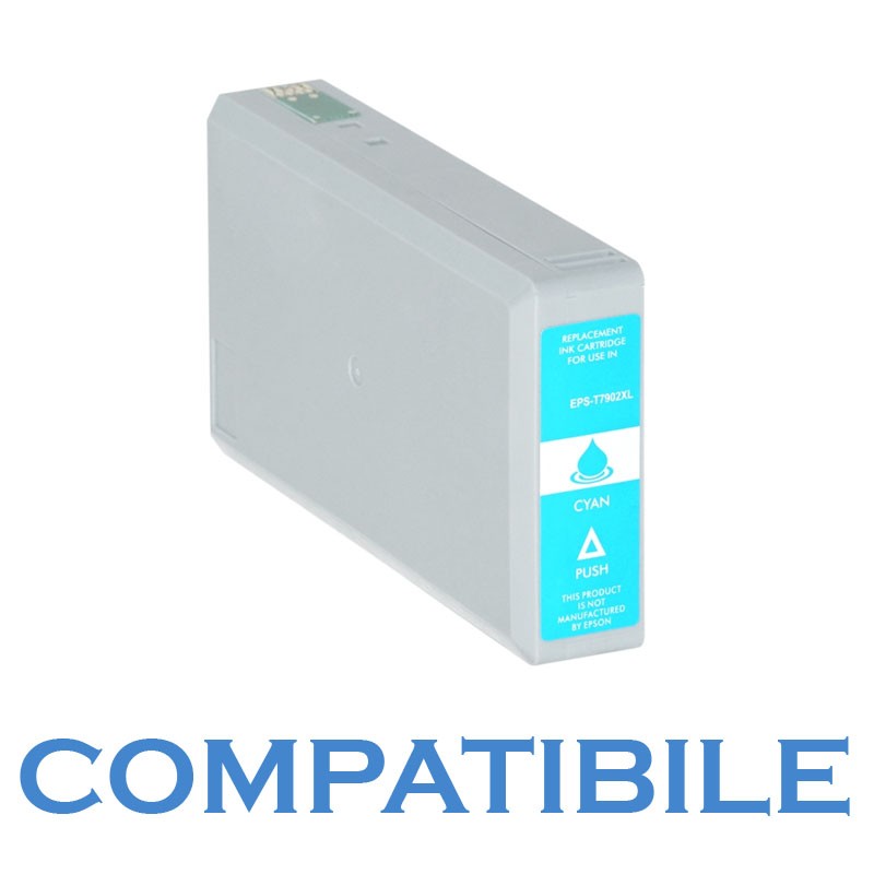 CARTUCCIA EPSON T7902 CIANO COMPATIBILE