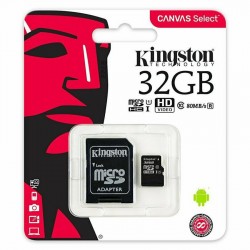 MEMORY CARD KINGSTON MICROSD SDCS/32 GB - ADATTATORE