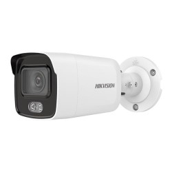 TELECAMERA HIKVISION IP BULLET DS-2CD2047G1-L - COLORVU, 2.8MM, 4 MPX, IR 30 MT, H265+, POE, IP67, WDR 120DB, MICROSD