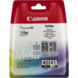 MULTIPACK CANON PG-40 NERO E CL-41 COLORE ORIGINALE