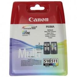 MULTIPACK CANON PG-510 NERO E CL-511 COLORE ORIGINALE