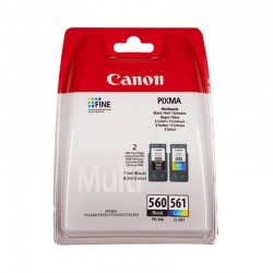 MULTIPACK CANON PG-560 NERO E CL-561 COLORE ORIGINALE