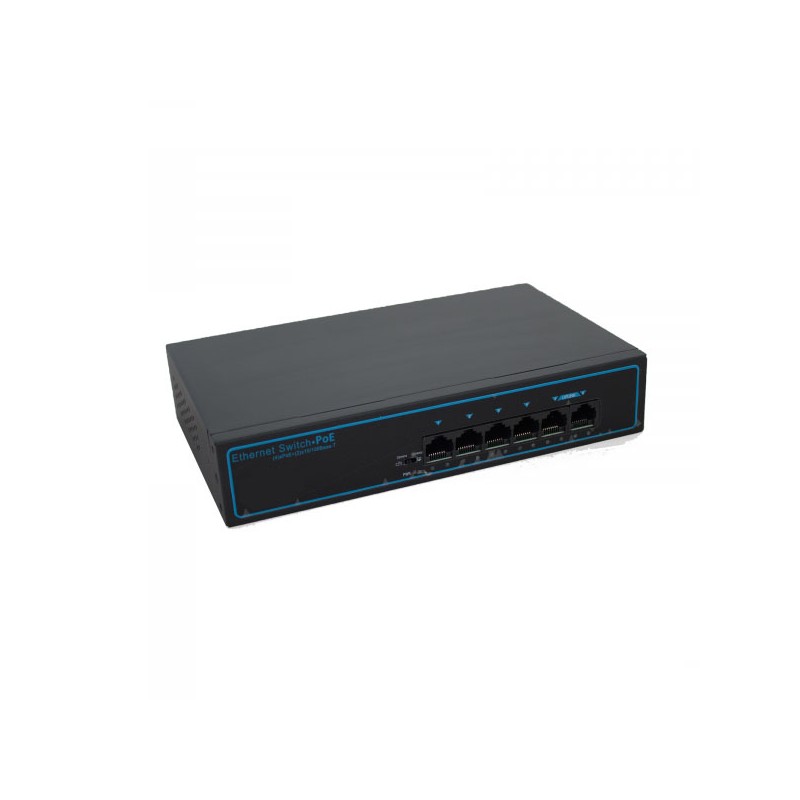 SWITCH POE SW4+2POE - 4 PORTE POE + 2 UPLINK 10/100 MBPS - 75W