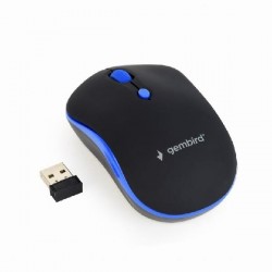 MOUSE GEMBIRD WIRELESS BLU NERO USB OTTICO MUSW-4B-03-B