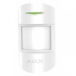 RIVELATORE AJAX DOPPIA TECNOLOGIA VOLUMETRICO MOTIONPROTECT PLUS - RADIO, 12 MT, PET IMMUNITY, BIANCO