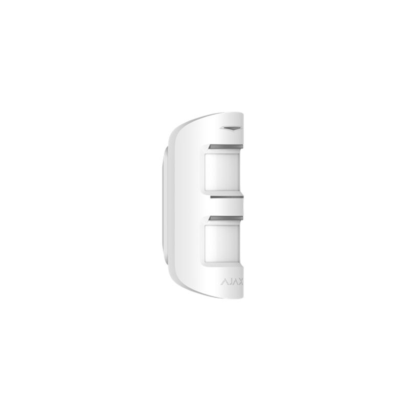 RIVELATORE AJAX DOPPIO PIR VOLUMETRICO MOTIONPROTECT OUTDOOR - RADIO, 15 MT, ANTIMASCHERAMENTO, PET IMMUNITY, IP55, BIANCO