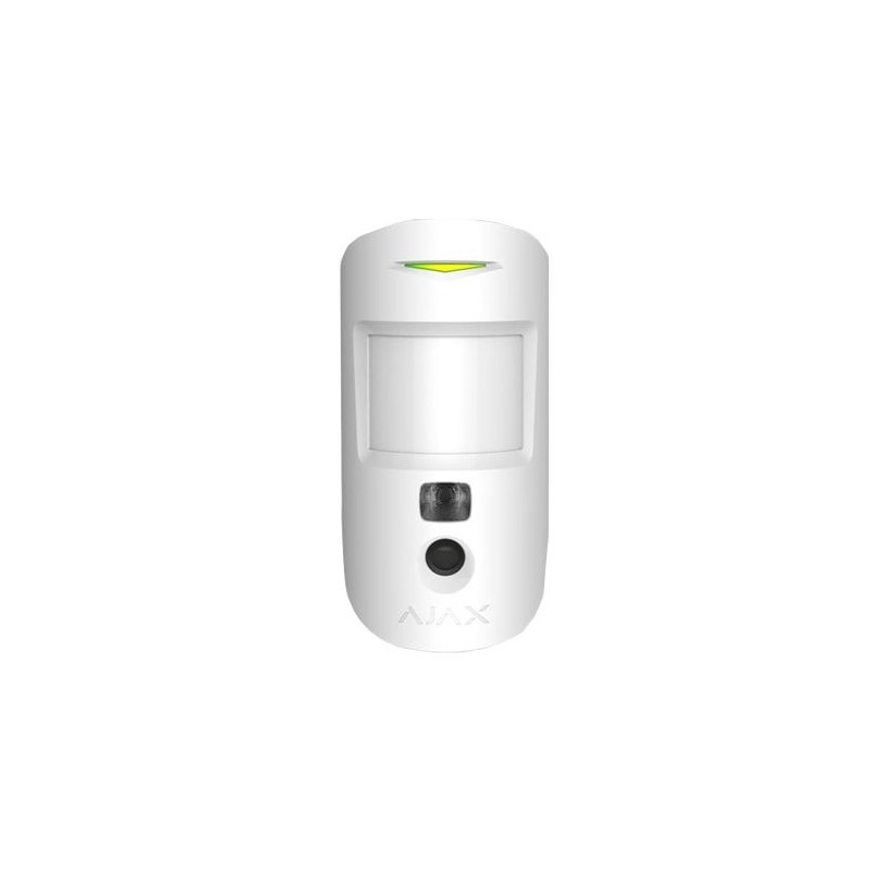 RIVELATORE AJAX PIR VOLUMETRICO MOTIONCAM - RADIO, 12 MT, FOTOCAMERA, PET IMMUNITY, BIANCO