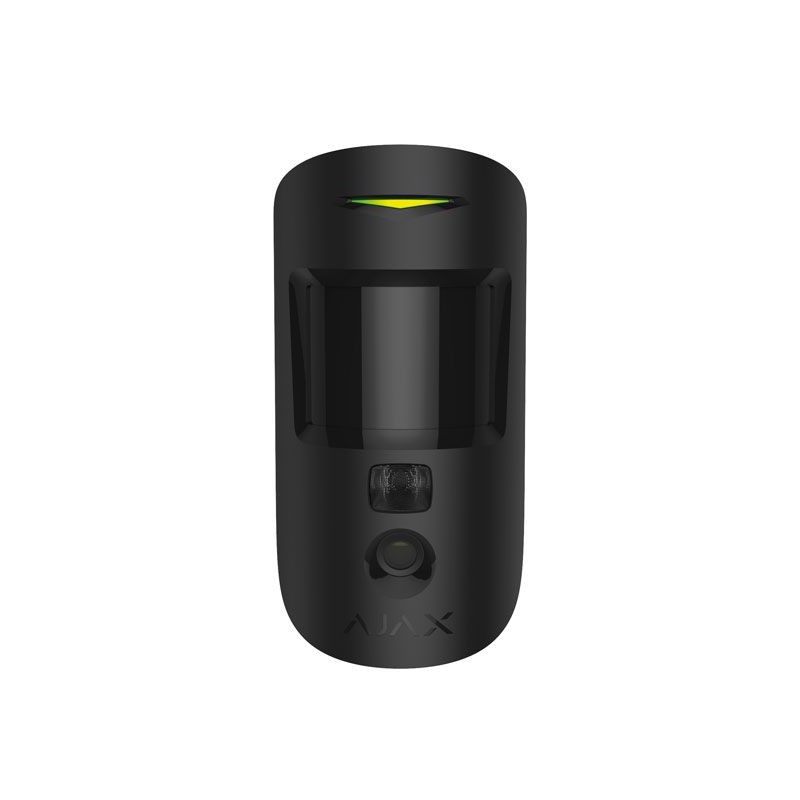 RIVELATORE AJAX PIR VOLUMETRICO MOTIONCAM - RADIO, 12 MT, FOTOCAMERA, PET IMMUNITY, NERO