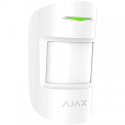 RIVELATORE AJAX PIR VOLUMETRICO MOTIONPROTECT - RADIO, 12 MT, PET IMMUNITY, BIANCO