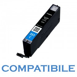 CARTUCCIA CANON CLI-551C CIANO COMPATIBILE