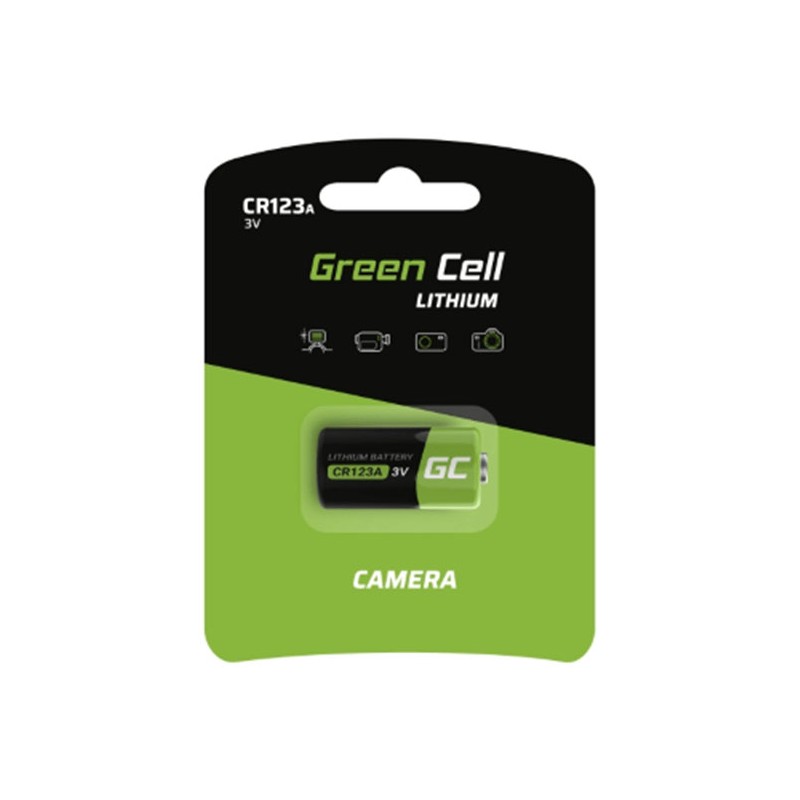 BATTERIA AL LITIO GREEN CELL CR123A - 3V