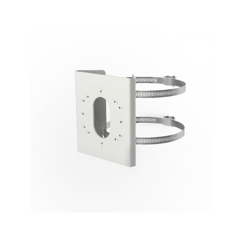 ADATTATORE DA PALO HIKVISION DS-1275ZJ-S-SUS IN ALLUMINIO - BIANCO