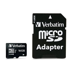 MEMORY CARD VERBATIM 16 GB - ADATTATORE 44082