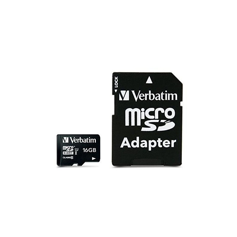 MEMORY CARD VERBATIM 16 GB - ADATTATORE 44082